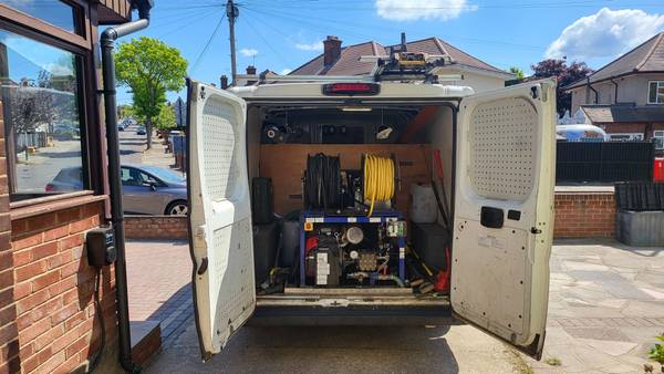 High-pressure jetting equipment in use by JustDrainage